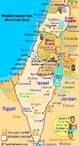 Modern map of Israel