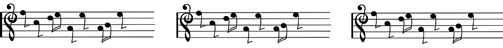 image of a musical staff being used as a border line between topics