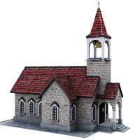 model of a church building